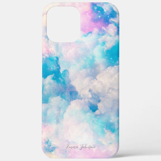 Coques Case-Mate iPhone Pastel Rainbow Ciel nuageux (Verso)