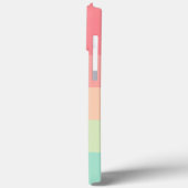 Coques Case-Mate iPhone Pastel Rainbow Colorblock Bande rose sur (Verso / Gauche)