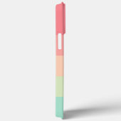 Coques Case-Mate iPhone Pastel Rainbow Colorblock Bande rose sur (Verso / Droite)