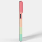 Coques Case-Mate iPhone Pastel Rainbow Colorblock Bande rose sur (Verso / Droite)