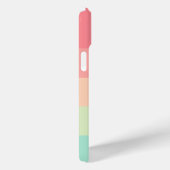 Coques Case-Mate iPhone Pastel Rainbow Colorblock Bande rose sur (Verso / Droite)