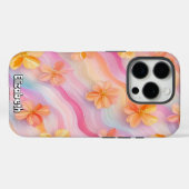 Coques Case-Mate iPhone Pastel Rainbow Floral (Verso (horizontal))