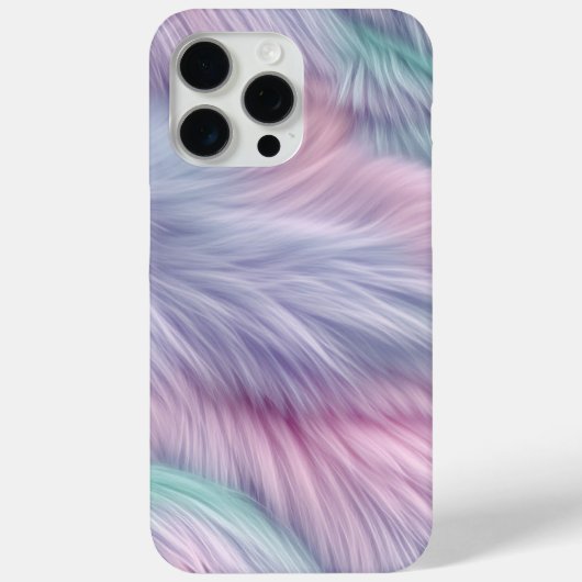 Coques Case-Mate iPhone Pastel Rainbow Fur (Verso)