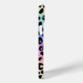Coques Case-Mate iPhone Pastel Rainbow Leopard Print Monogrammed (Verso / Droite)