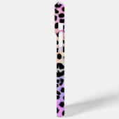 Coques Case-Mate iPhone Pastel Rainbow Leopard Print Monogrammed (Verso / Gauche)