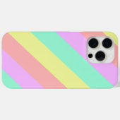Coques Case-Mate iPhone Pastel Rainbow Motif rayé (Verso (horizontal))