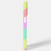 Coques Case-Mate iPhone Pastel Rainbow Motif rayé (Verso / Droite)