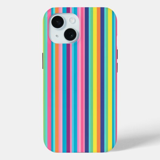 Coques Case-Mate iPhone Pastel Rainbow Stripes (Verso)