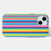Coques Case-Mate iPhone Pastel Rainbow Stripes (Verso (horizontal))