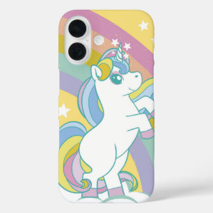 Coques iPhone 16 Pastel Rainbow Unicorn