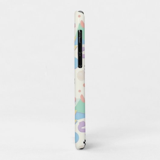 Coques Case-Mate iPhone Pastel Retro Memphis Pattern Swirls (Dos/Gauche)