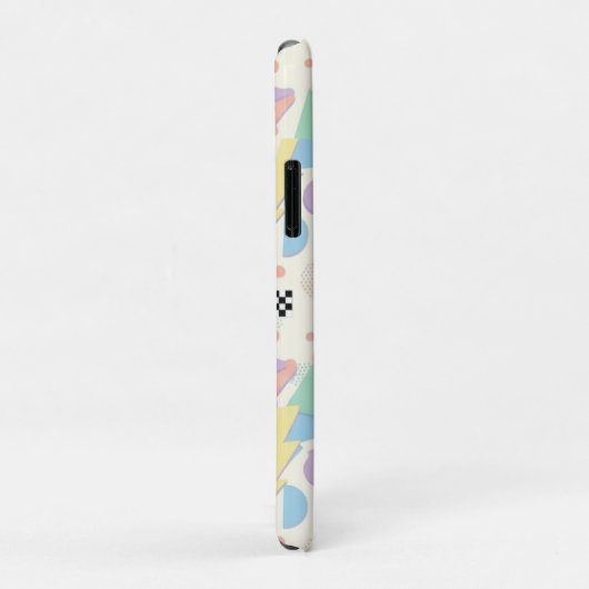 Coques Case-Mate iPhone Pastel Retro Memphis Pattern Swirls (Dos/Droite)