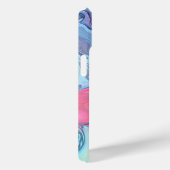 Coques Case-Mate iPhone Pastel Rose & Blue Swirl | Abstrait (Verso / Droite)