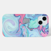 Coques Case-Mate iPhone Pastel Rose & Blue Swirl | Abstrait (Verso (horizontal))