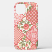 Coques Case-Mate iPhone Pastel Rose Motif à patchwork floral (Verso)