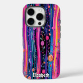 Coques Case-Mate iPhone Pastel Roses et rayures (Verso)