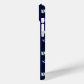 Coques Case-Mate iPhone Pastel Sailboat Motif sur Midnight Blue (Verso / Gauche)