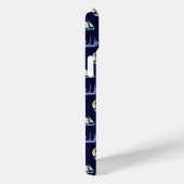 Coques Case-Mate iPhone Pastel Sailboat Motif sur Midnight Blue (Verso / Droite)