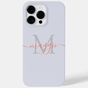 Coque Pour Pour iPhone 14 Pro Max Pastel Script Monogram Coque-Mate iPhone 14 Pro Ma
