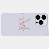 Coques Case-Mate iPhone Pastel Script Monogram Coque-Mate iPhone 14 Pro Ma (Verso (horizontal))