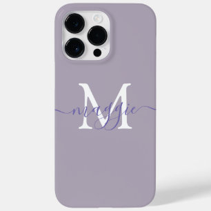 Coque Pour Pour iPhone 14 Pro Max Pastel Script Monogram Coque-Mate iPhone 14 Pro Ma