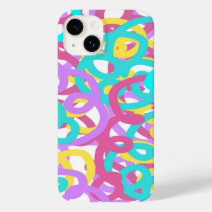 Coque Pour iPhone 14 Pastel Spirales Abstrait Imprimer