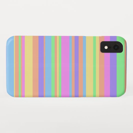 Coques Case-Mate iPhone Pastel Stripes (Dos (Horizontal))