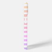 Coques Case-Mate iPhone Pastel Stripes Monogramme (Verso / Droite)