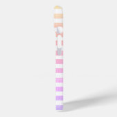 Coques Case-Mate iPhone Pastel Stripes Monogramme (Verso / Gauche)