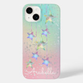 Coques Case-Mate iPhone Pastel tourbillonne holographique étoiles et ruban (Verso)