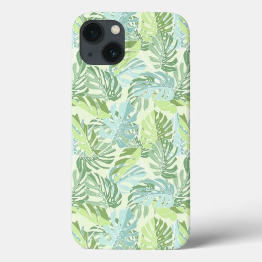 Coques Case-Mate iPhone Pastel Tropical Palm Leaves (Verso)