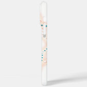 Coques Case-Mate iPhone Pastel turquoise et Brown (Verso / Gauche)