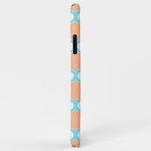 Coques Case-Mate iPhone Pastel Violet Orange Aqua Blue Ogee White Waves (Dos/Droite)
