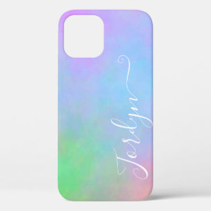 Case-Mate iPhone Case Pastel Watercolor Nebula Ombre Color Gradient Name