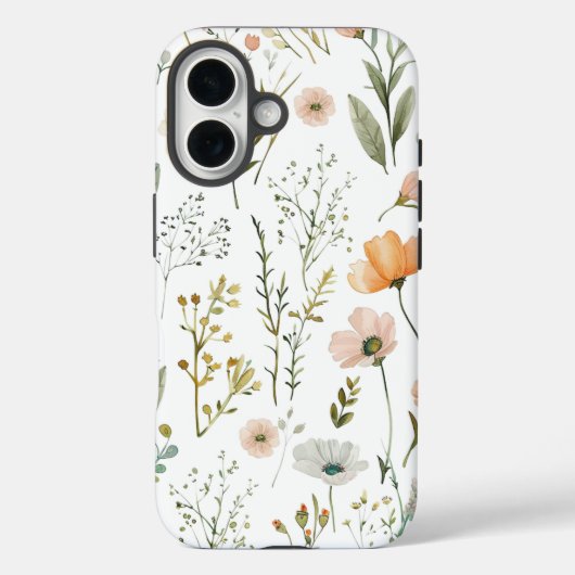 Coques Case-Mate iPhone Pastel Wilflowers (Verso)