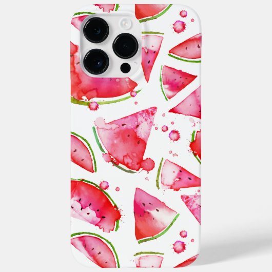 Coques Case-Mate iPhone Pastèque à l'aquarelle 1 (Verso)