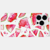 Coques Case-Mate iPhone Pastèque à l'aquarelle 1 (Verso (horizontal))