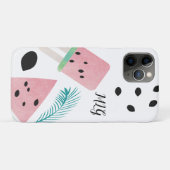 Coques Case-Mate iPhone Pastèque d'été feuille et graines tropicales (Dos (Horizontal))