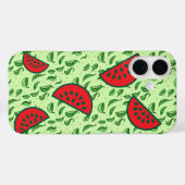 Coques Case-Mate iPhone Pastèque et feuille juteuse (Verso (horizontal))