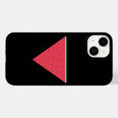 Coques Case-Mate iPhone Pastèque sur résistance inversée au triangle rouge (Verso (horizontal))