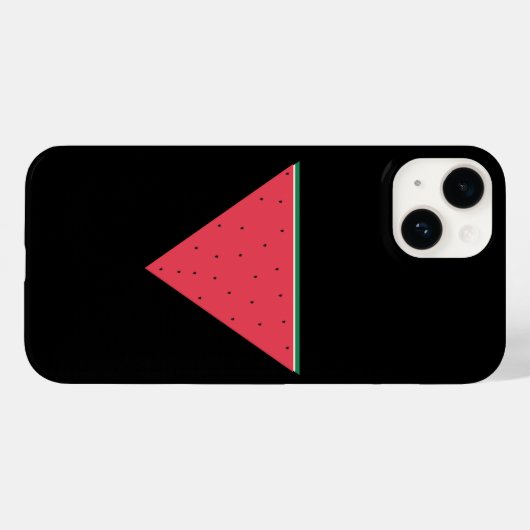 Coques Case-Mate iPhone Pastèque sur résistance inversée au triangle rouge (Verso (horizontal))