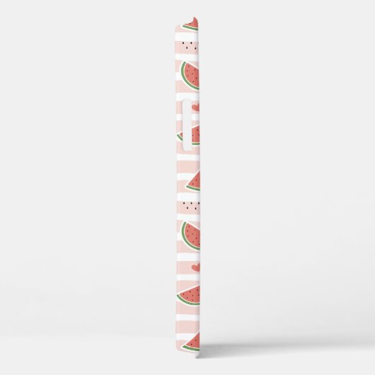 Coques Case-Mate iPhone Pastèques Rouges, Coeurs, Bandes, Votre Nom (Verso / Droite)