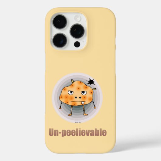 Coques Case-Mate iPhone Patate en colère drôle – Un art pelable (Verso)