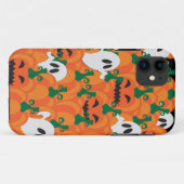 Coques Case-Mate iPhone Patch Citrouille Haunted Halloween Ghosts (Dos (Horizontal))