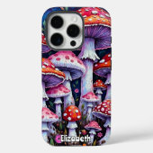 Coques Case-Mate iPhone Patch de champignons sur la Lune (Verso)