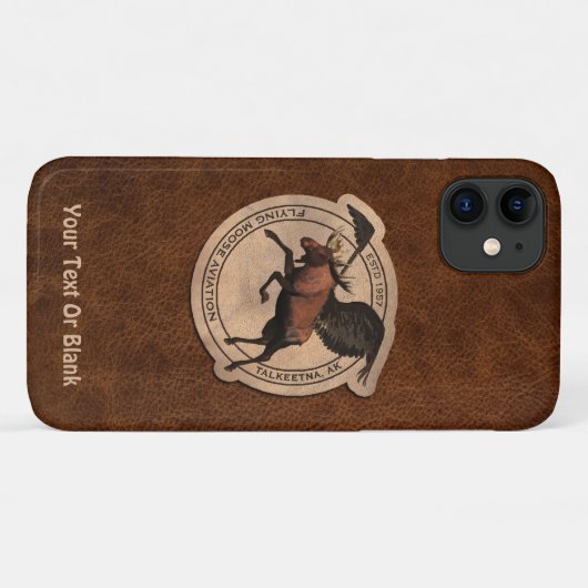 Coques Case-Mate iPhone Patch Flying Moose Aviation (Dos (Horizontal))