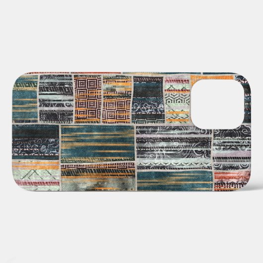 Coques Case-Mate iPhone Patchwork collage mixage, surface composée motif i (Verso (horizontal))