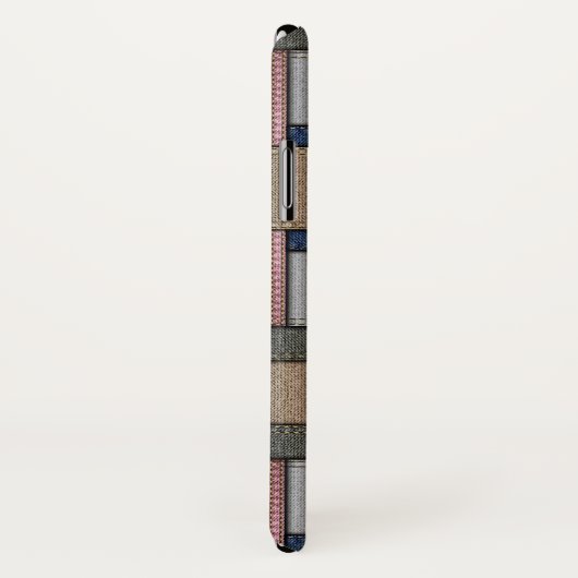 Coques Case-Mate iPhone Patchwork Denim (Dos/Droite)