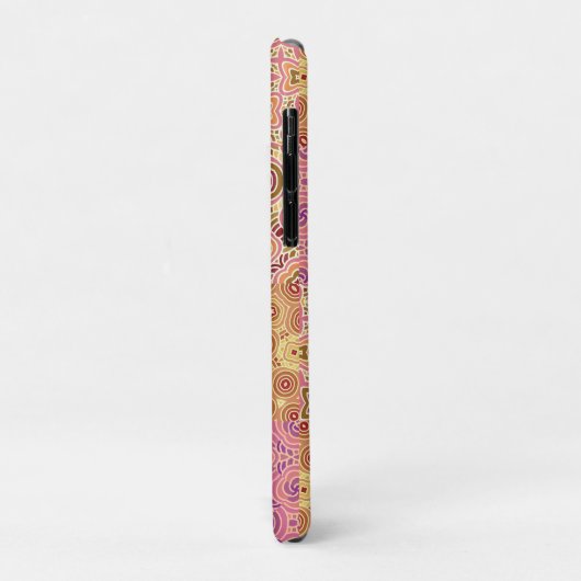 Coques Case-Mate iPhone Patchwork Géométrique Rétro (Dos/Gauche)