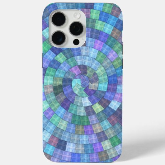 Coques Case-Mate iPhone Patchwork Spiral Quilt iphone Tough (Verso)